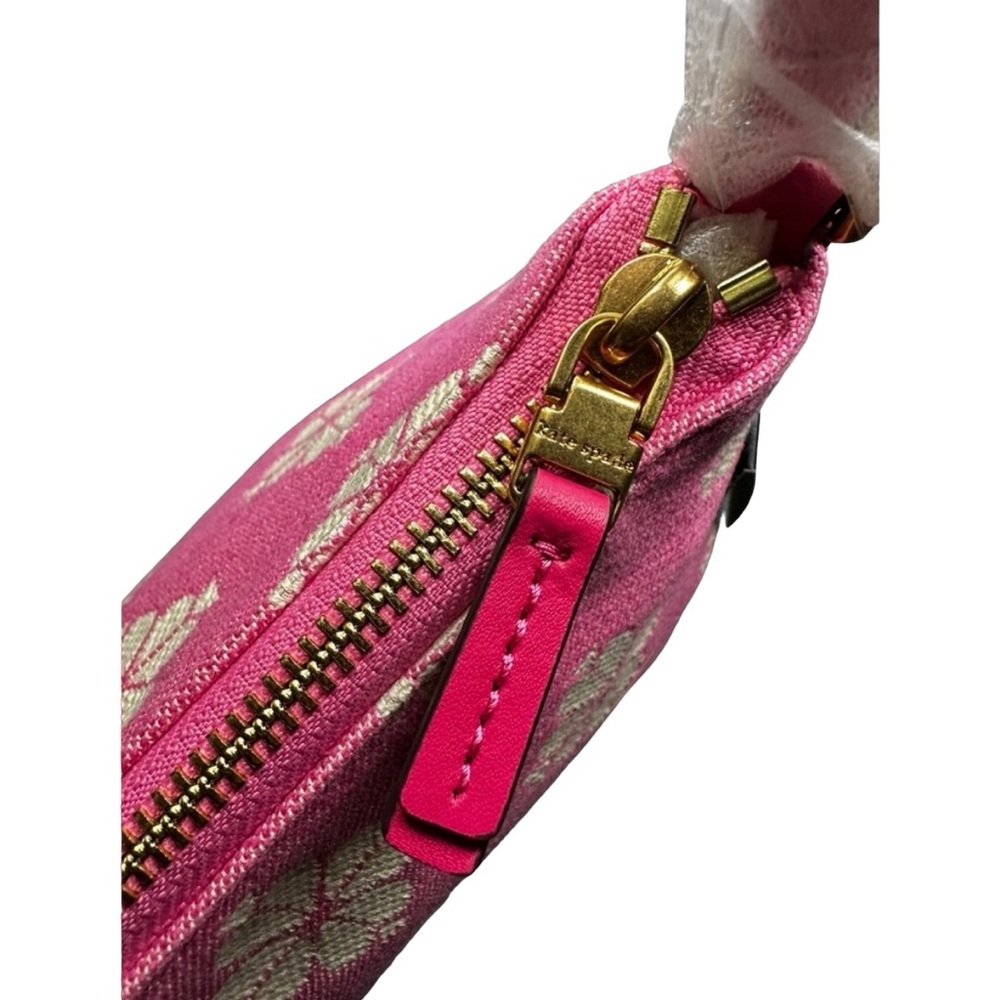 NWT Kate Spade Flower Two-tone Canvas East West Pochette - Picture 13 of 16